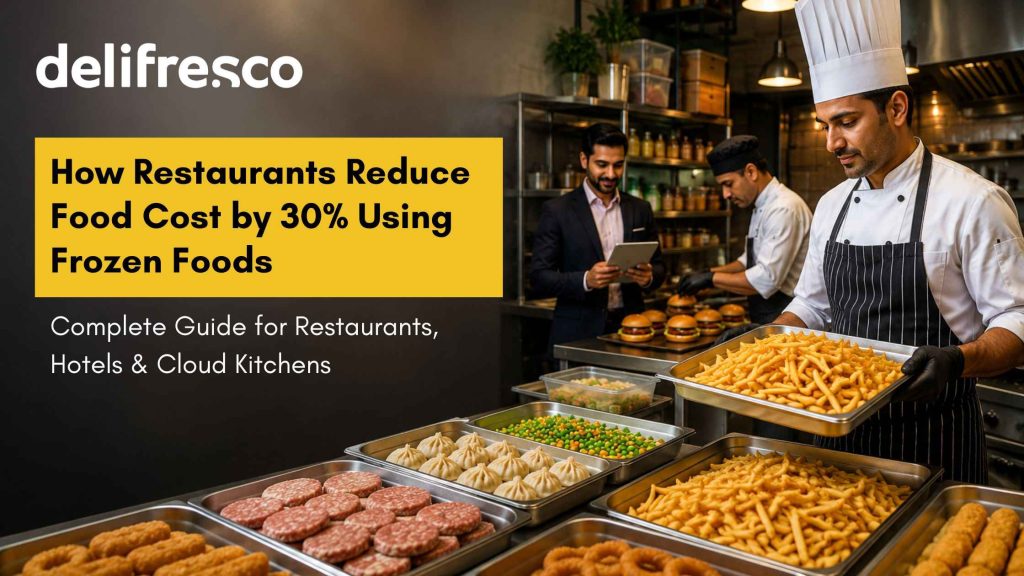 How Restaurants Reduce Food Cost by 30% Using Frozen Foods (Complete Guide for Restaurants, Hotels & Cloud Kitchens)